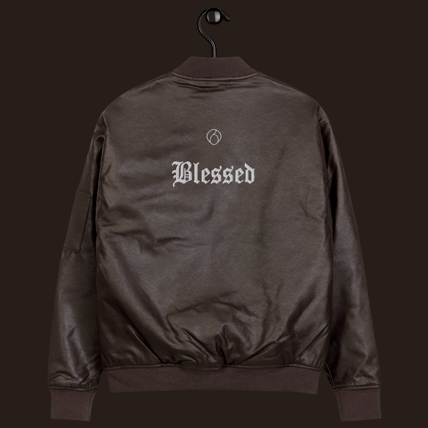 Crown - Blessed Leather Bomber Jacket